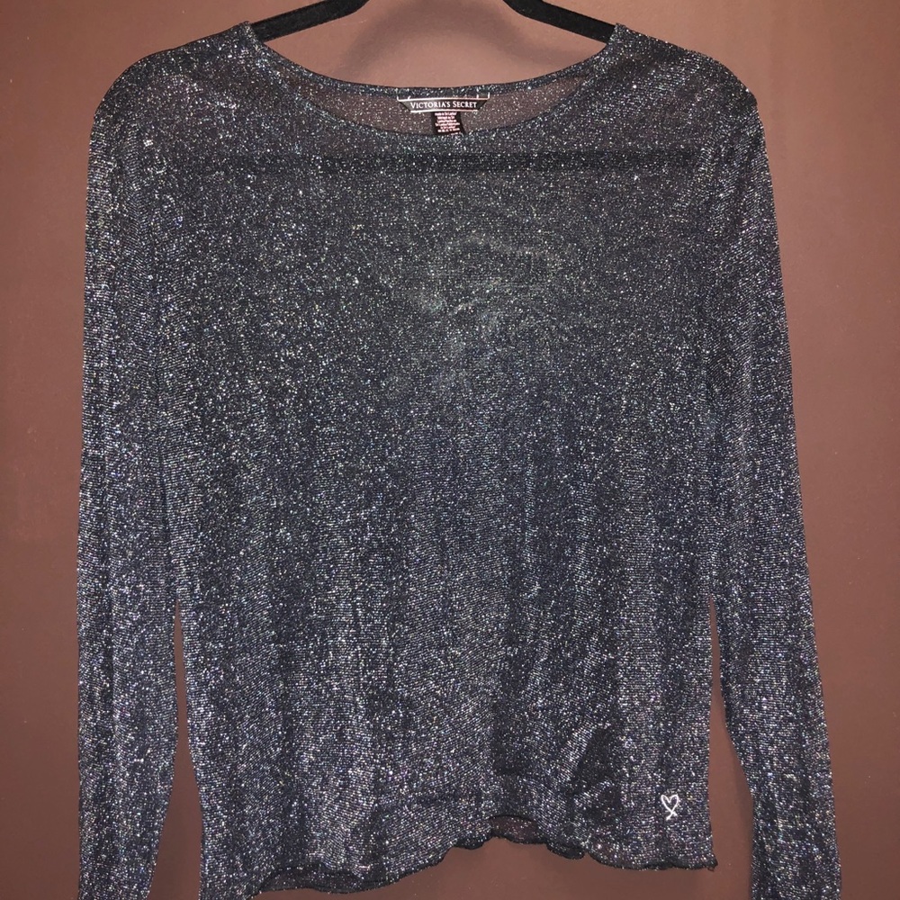 Victoria’s Secret Sheer Sparkly Shirt
